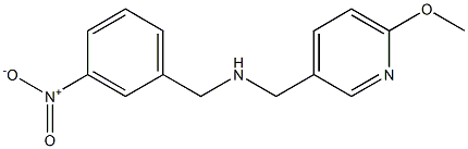 [(6-methoxypyridin-3-yl)methyl][(3-nitrophenyl)methyl]amine 结构式