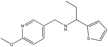 [(6-methoxypyridin-3-yl)methyl][1-(thiophen-2-yl)propyl]amine 结构式