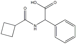 [(cyclobutylcarbonyl)amino](phenyl)acetic acid 结构式