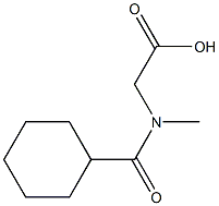 [(cyclohexylcarbonyl)(methyl)amino]acetic acid 结构式
