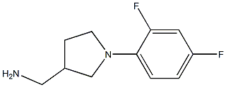 [1-(2,4-difluorophenyl)pyrrolidin-3-yl]methylamine 结构式