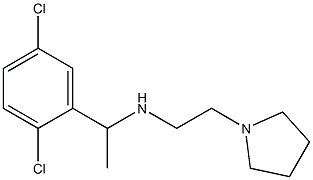 [1-(2,5-dichlorophenyl)ethyl][2-(pyrrolidin-1-yl)ethyl]amine 结构式