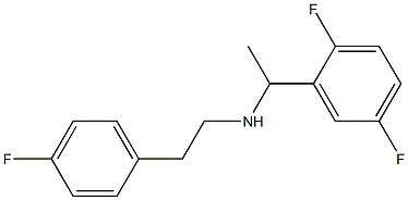 [1-(2,5-difluorophenyl)ethyl][2-(4-fluorophenyl)ethyl]amine 结构式