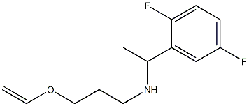 [1-(2,5-difluorophenyl)ethyl][3-(ethenyloxy)propyl]amine 结构式