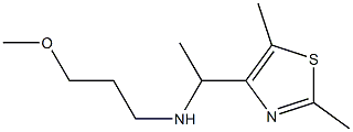 [1-(2,5-dimethyl-1,3-thiazol-4-yl)ethyl](3-methoxypropyl)amine 结构式