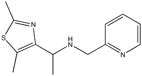 [1-(2,5-dimethyl-1,3-thiazol-4-yl)ethyl](pyridin-2-ylmethyl)amine 结构式