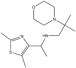 [1-(2,5-dimethyl-1,3-thiazol-4-yl)ethyl][2-methyl-2-(morpholin-4-yl)propyl]amine 结构式