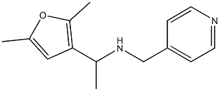 [1-(2,5-dimethylfuran-3-yl)ethyl](pyridin-4-ylmethyl)amine 结构式