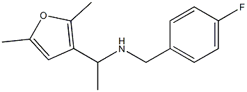 [1-(2,5-dimethylfuran-3-yl)ethyl][(4-fluorophenyl)methyl]amine 结构式