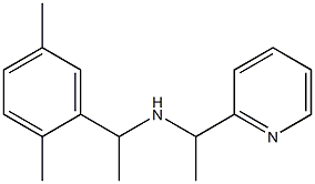 [1-(2,5-dimethylphenyl)ethyl][1-(pyridin-2-yl)ethyl]amine 结构式