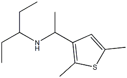 [1-(2,5-dimethylthiophen-3-yl)ethyl](pentan-3-yl)amine 结构式