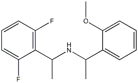[1-(2,6-difluorophenyl)ethyl][1-(2-methoxyphenyl)ethyl]amine 结构式
