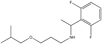 [1-(2,6-difluorophenyl)ethyl][3-(2-methylpropoxy)propyl]amine 结构式