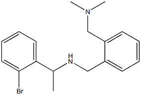 [1-(2-bromophenyl)ethyl]({2-[(dimethylamino)methyl]phenyl}methyl)amine 结构式