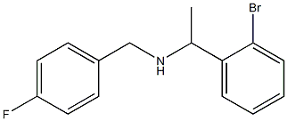 [1-(2-bromophenyl)ethyl][(4-fluorophenyl)methyl]amine 结构式