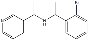 [1-(2-bromophenyl)ethyl][1-(pyridin-3-yl)ethyl]amine 结构式