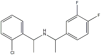 [1-(2-chlorophenyl)ethyl][1-(3,4-difluorophenyl)ethyl]amine 结构式
