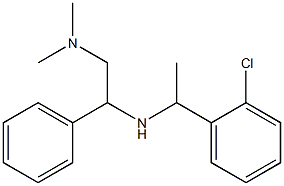 [1-(2-chlorophenyl)ethyl][2-(dimethylamino)-1-phenylethyl]amine 结构式