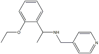 [1-(2-ethoxyphenyl)ethyl](pyridin-4-ylmethyl)amine 结构式