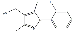 [1-(2-fluorophenyl)-3,5-dimethyl-1H-pyrazol-4-yl]methylamine 结构式