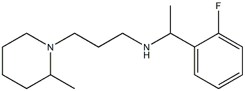 [1-(2-fluorophenyl)ethyl][3-(2-methylpiperidin-1-yl)propyl]amine 结构式