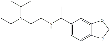 [1-(2H-1,3-benzodioxol-5-yl)ethyl]({2-[bis(propan-2-yl)amino]ethyl})amine 结构式