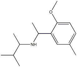 [1-(2-methoxy-5-methylphenyl)ethyl](3-methylbutan-2-yl)amine 结构式