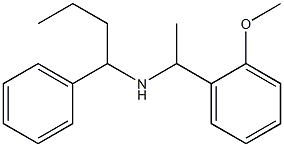 [1-(2-methoxyphenyl)ethyl](1-phenylbutyl)amine 结构式