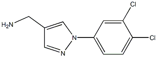 [1-(3,4-dichlorophenyl)-1H-pyrazol-4-yl]methylamine 结构式