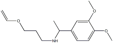 [1-(3,4-dimethoxyphenyl)ethyl][3-(ethenyloxy)propyl]amine 结构式