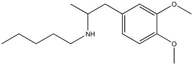[1-(3,4-dimethoxyphenyl)propan-2-yl](pentyl)amine 结构式