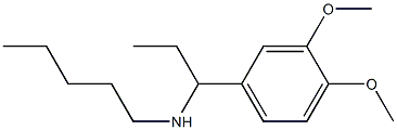 [1-(3,4-dimethoxyphenyl)propyl](pentyl)amine 结构式