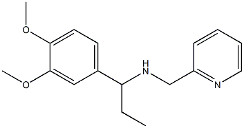 [1-(3,4-dimethoxyphenyl)propyl](pyridin-2-ylmethyl)amine 结构式