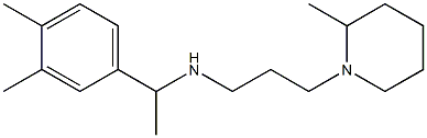 [1-(3,4-dimethylphenyl)ethyl][3-(2-methylpiperidin-1-yl)propyl]amine 结构式