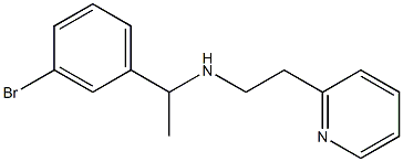 [1-(3-bromophenyl)ethyl][2-(pyridin-2-yl)ethyl]amine 结构式