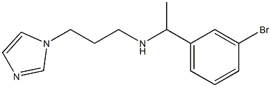 [1-(3-bromophenyl)ethyl][3-(1H-imidazol-1-yl)propyl]amine 结构式