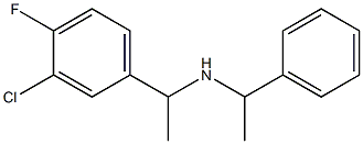 [1-(3-chloro-4-fluorophenyl)ethyl](1-phenylethyl)amine 结构式