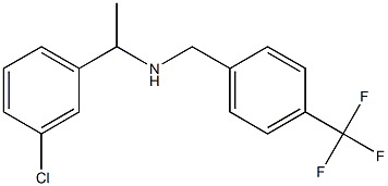 [1-(3-chlorophenyl)ethyl]({[4-(trifluoromethyl)phenyl]methyl})amine 结构式