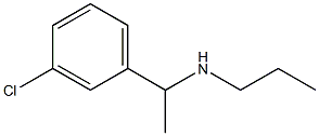 [1-(3-chlorophenyl)ethyl](propyl)amine 结构式