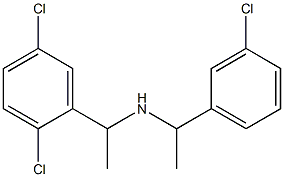 [1-(3-chlorophenyl)ethyl][1-(2,5-dichlorophenyl)ethyl]amine 结构式