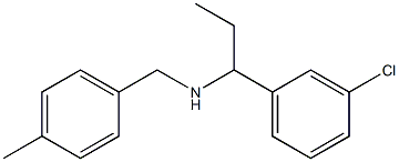 [1-(3-chlorophenyl)propyl][(4-methylphenyl)methyl]amine 结构式