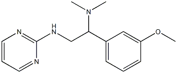 [1-(3-methoxyphenyl)-2-(pyrimidin-2-ylamino)ethyl]dimethylamine 结构式