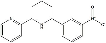 [1-(3-nitrophenyl)butyl](pyridin-2-ylmethyl)amine 结构式