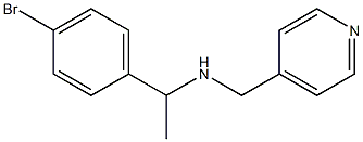 [1-(4-bromophenyl)ethyl](pyridin-4-ylmethyl)amine 结构式