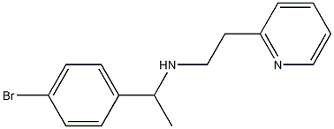 [1-(4-bromophenyl)ethyl][2-(pyridin-2-yl)ethyl]amine 结构式