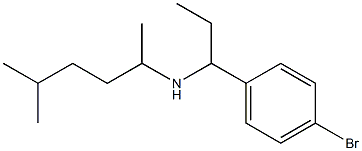 [1-(4-bromophenyl)propyl](5-methylhexan-2-yl)amine 结构式