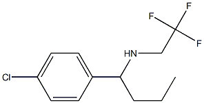 [1-(4-chlorophenyl)butyl](2,2,2-trifluoroethyl)amine 结构式