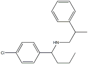 [1-(4-chlorophenyl)butyl](2-phenylpropyl)amine 结构式