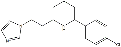 [1-(4-chlorophenyl)butyl][3-(1H-imidazol-1-yl)propyl]amine 结构式