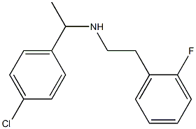 [1-(4-chlorophenyl)ethyl][2-(2-fluorophenyl)ethyl]amine 结构式